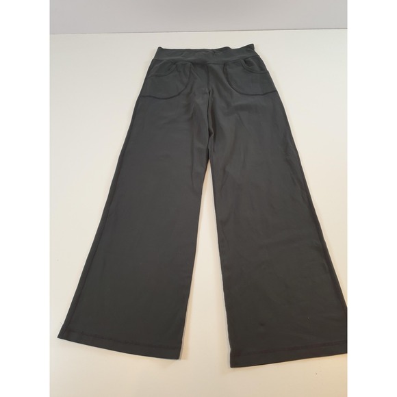 Lululemon Pants Womens Medium Groove Flare High Rise Wide Leg Yoga Athletic - Picture 1 of 11